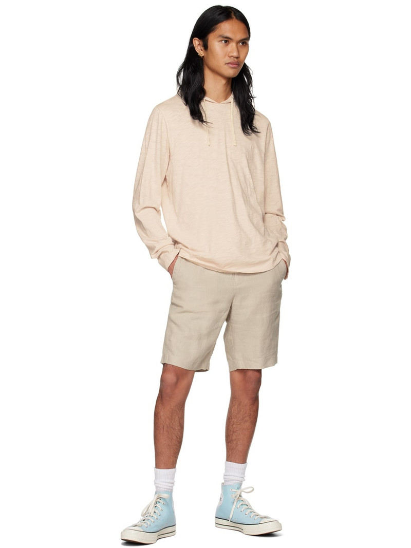 Vince Pink Textured Hoodie outlook