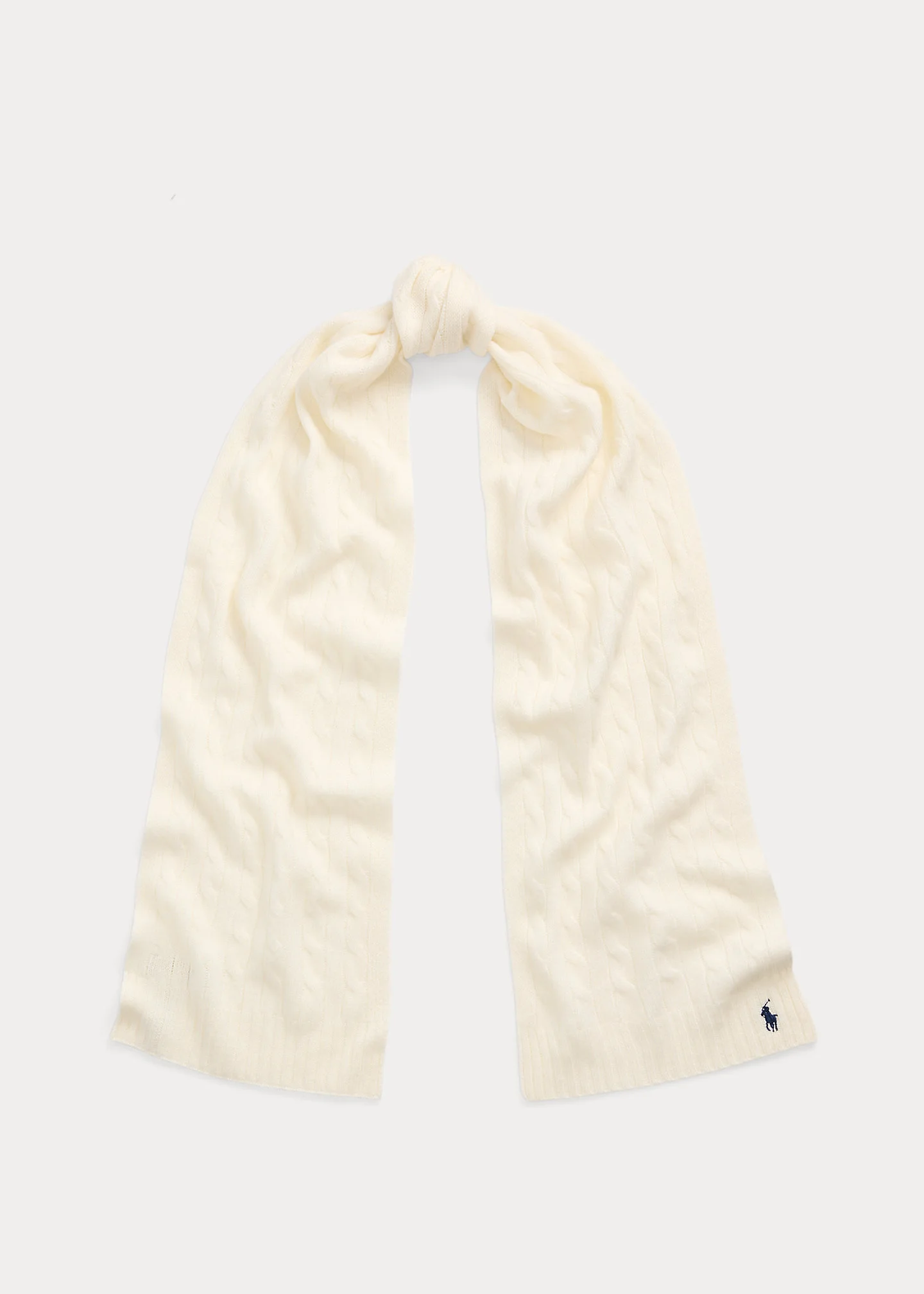 Cable-Knit Wool-Cashmere Scarf - 1