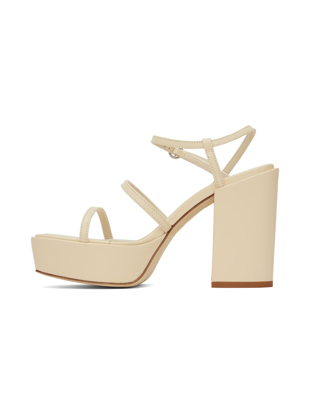Beige Katalin Heeled Sandals - 3