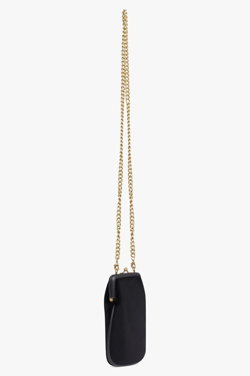 TESSA CHAIN VELVET BAG | BLACK 2