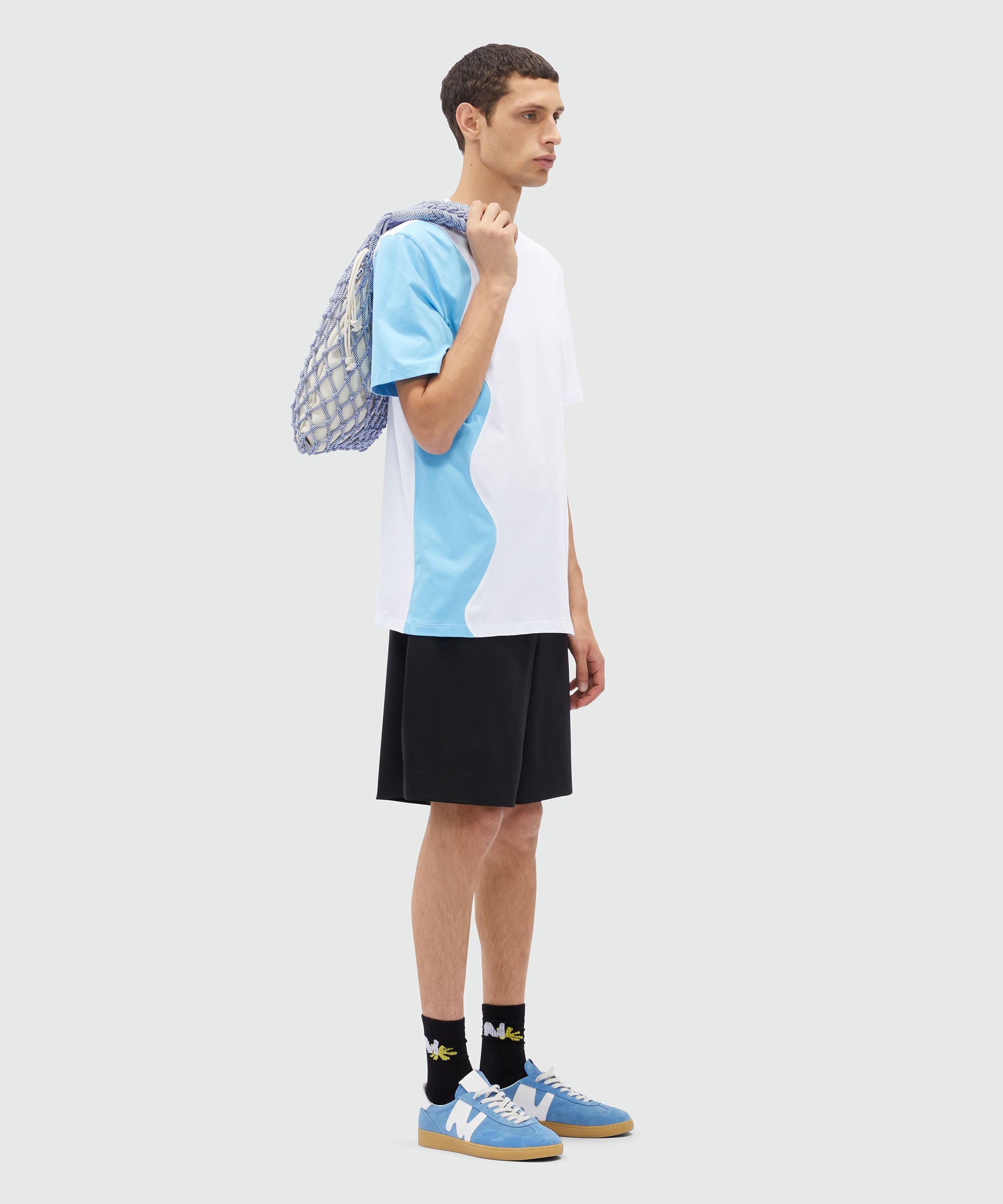 MSGM Waves jersey T-Shirt - 4