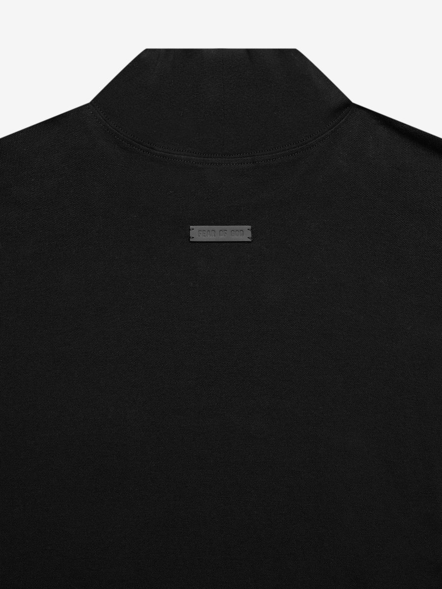 Pique Mock Neck - 3