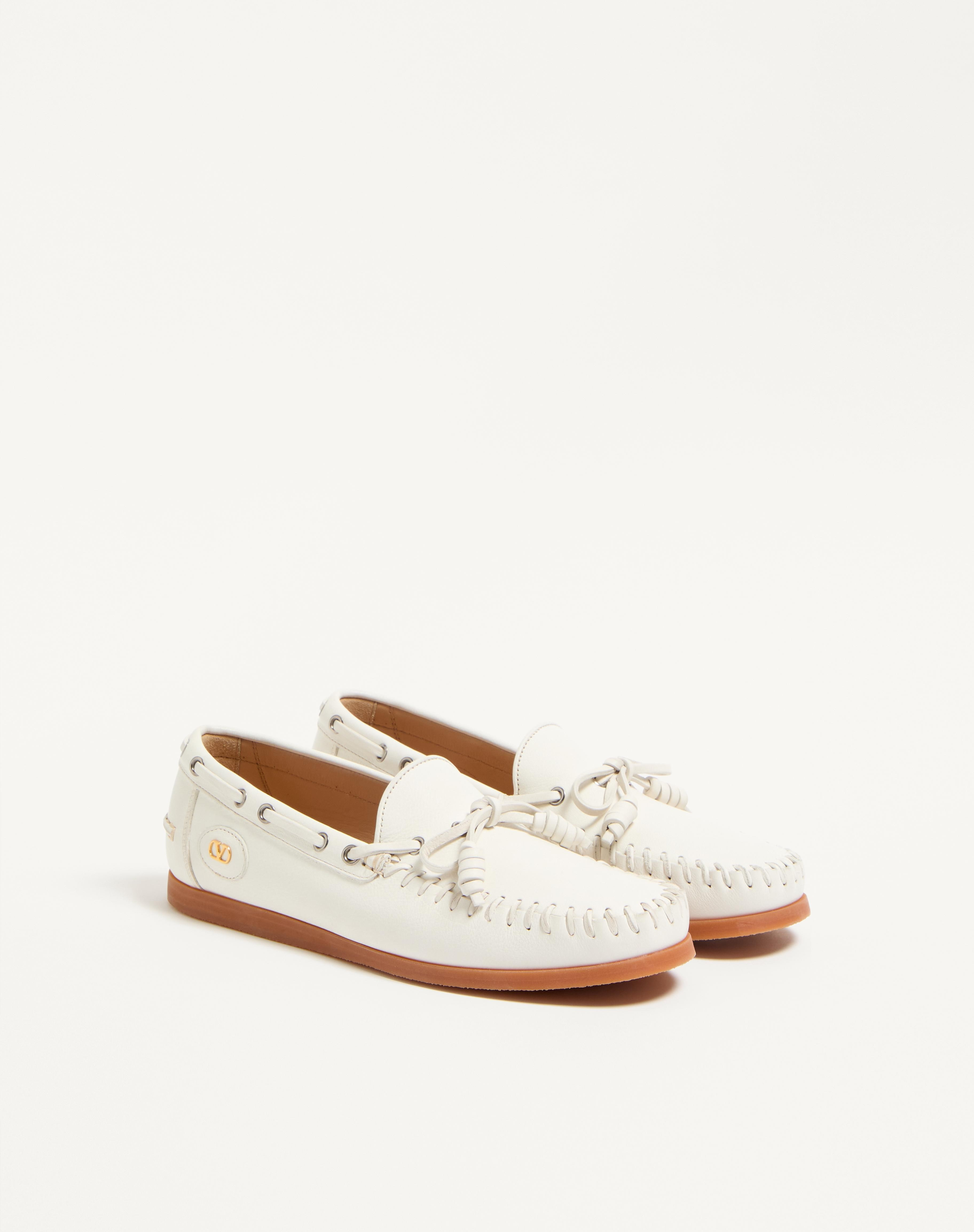 PALM AVENUE BUFFALO LEATHER BOAT SHOE - 3