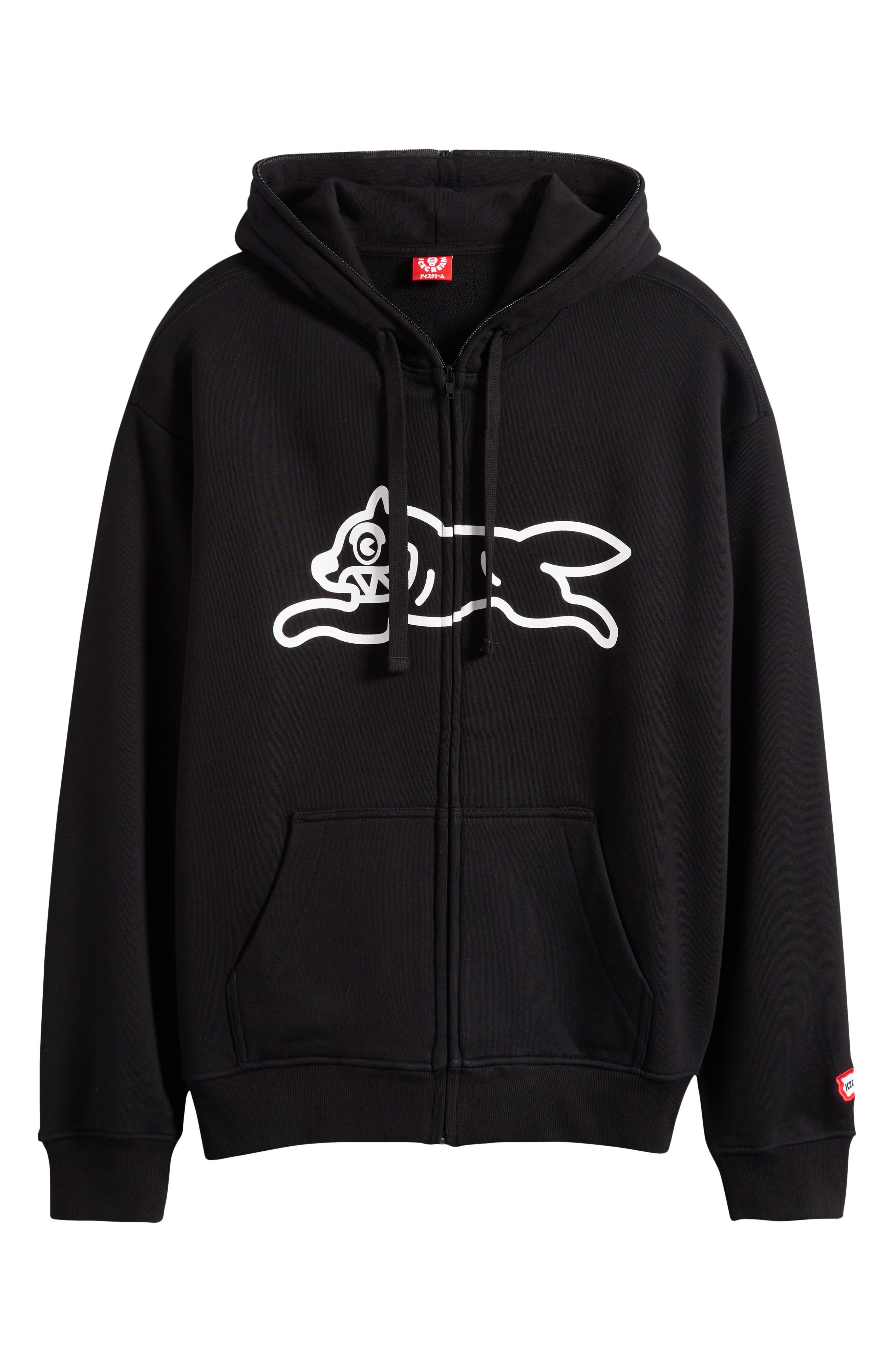 ICECREAM Scanner Graphic Zip Hoodie in Black at Nordstrom - 5