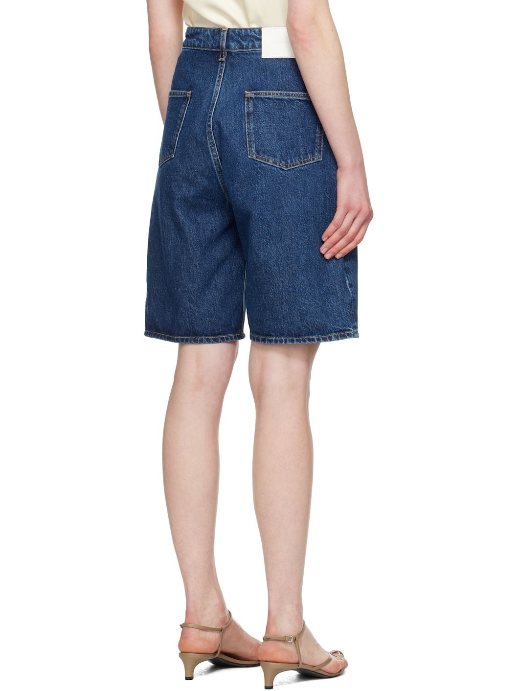 Blue Isu Denim Shorts - 3