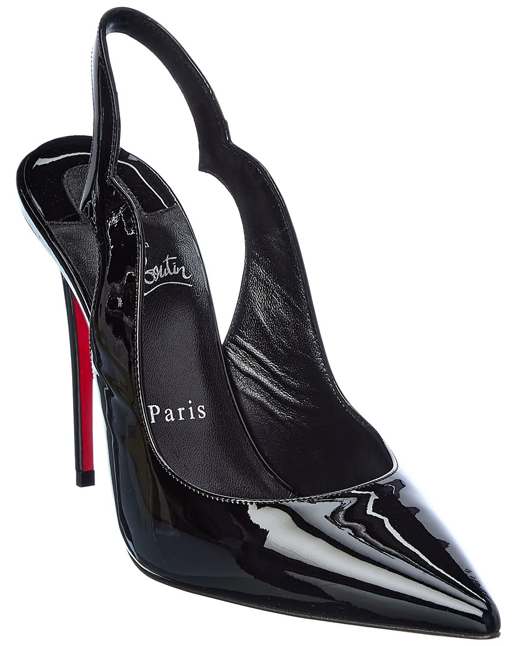 Christian Louboutin Hot Chick Sling 100 Patent Slingback Pump - 1
