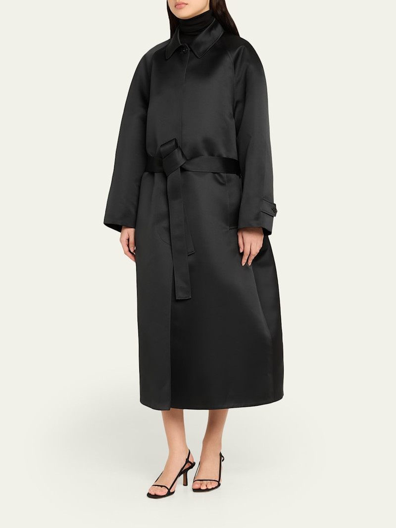 Koharu Duchesse Satin Oversized Coat 4