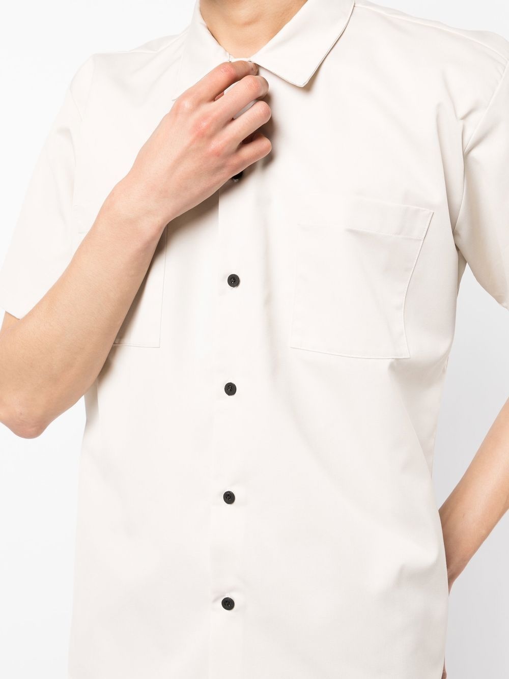 chest patch-pocket detail shirt - 5