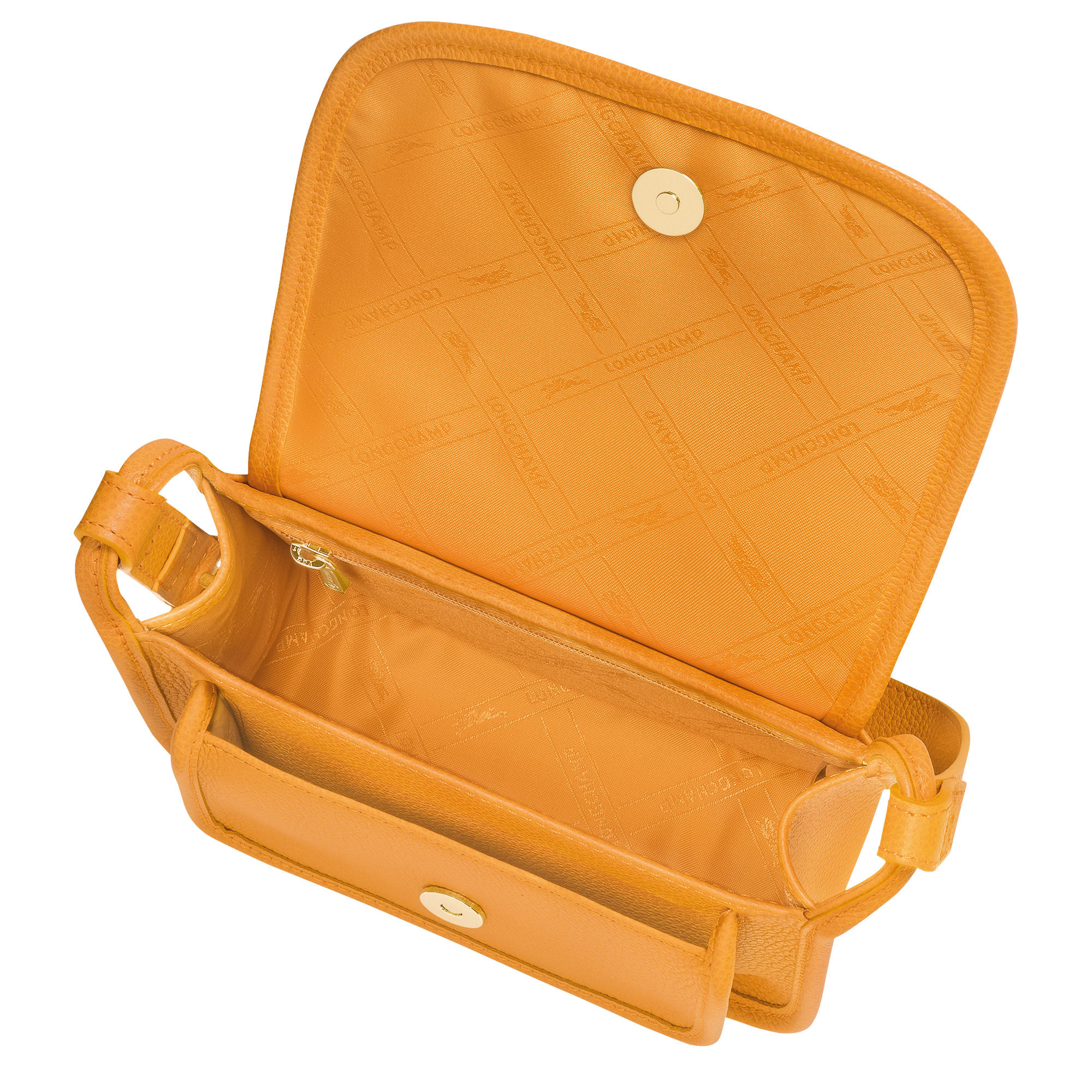 Le Foulonné XS Crossbody bag Apricot - Leather - 5