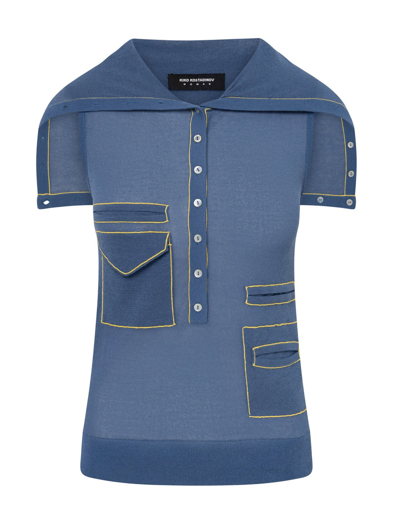 KREINER KNIT ROLLNECK - DENIM BLUE 1