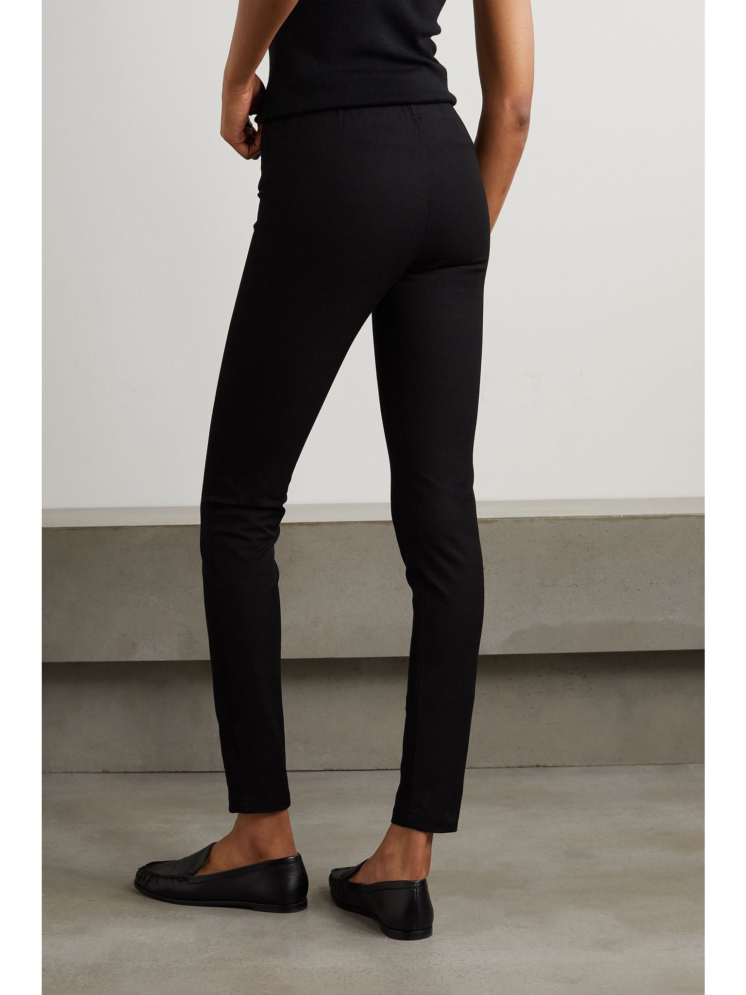 Stretch-garbardine leggings Black - 3