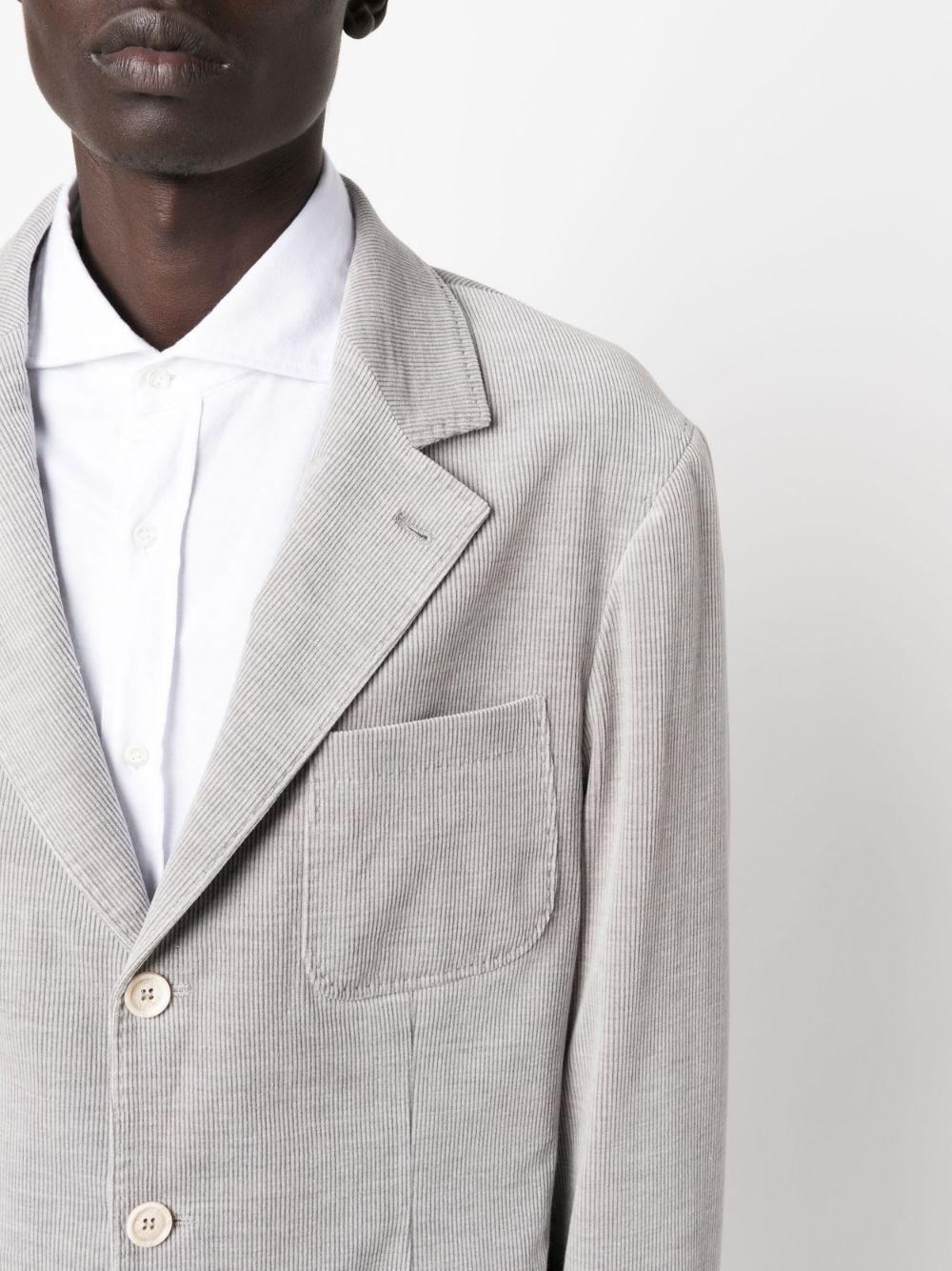 single-breasted corduroy suit - 5