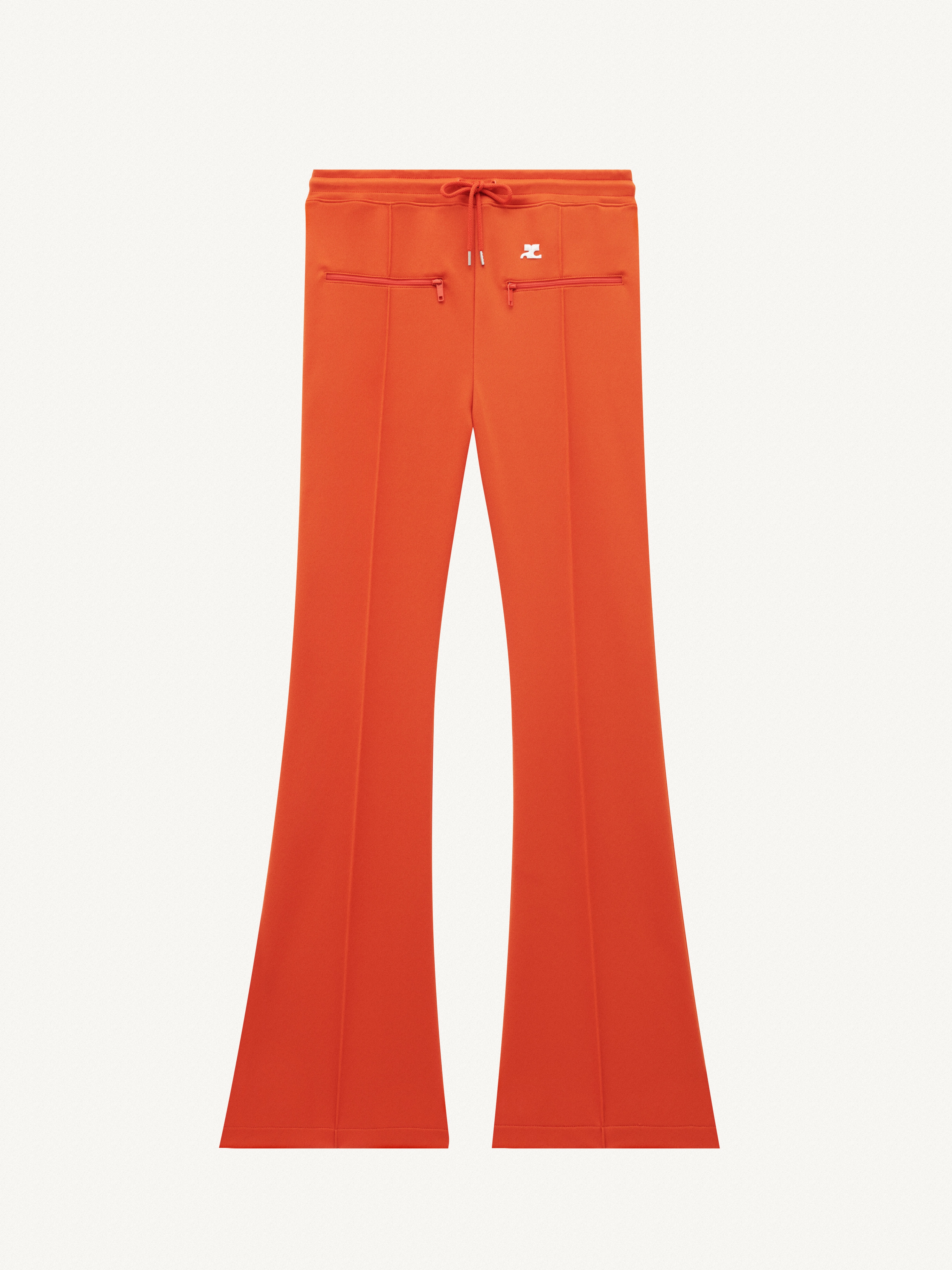PIQUE PANTS WITH ZIP - 1