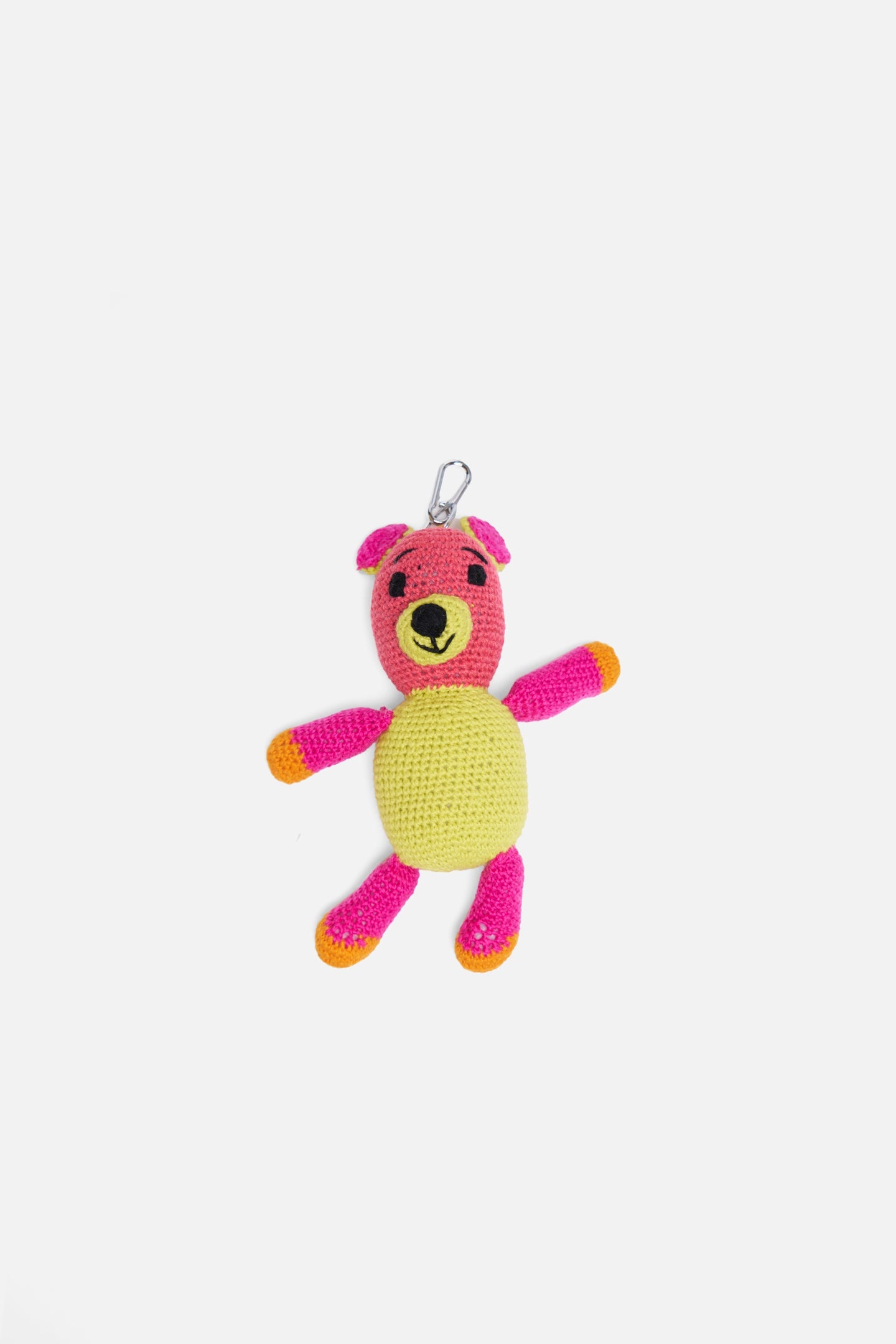 CROCHET TEDDY BEAR KEYCHAIN CHARM - 1