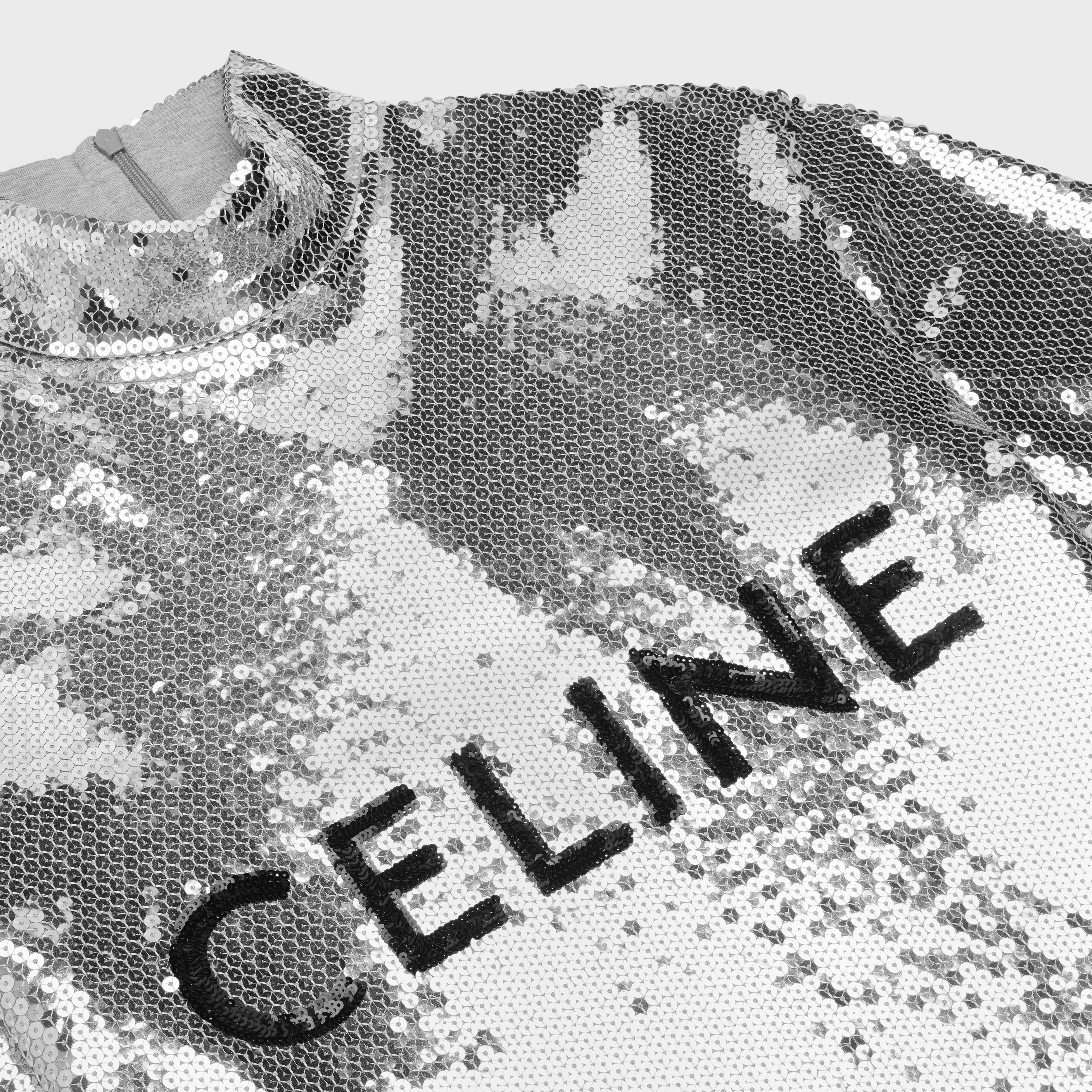 CELINE EMBROIDERED TURTLENECK IN COTTON JERSEY - 3