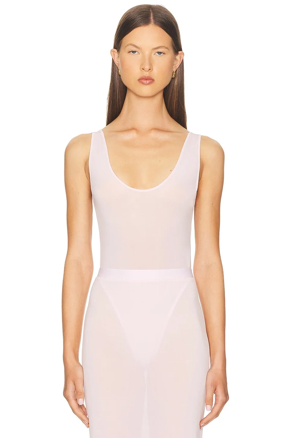 Sheer Tank Bodysuit - 1