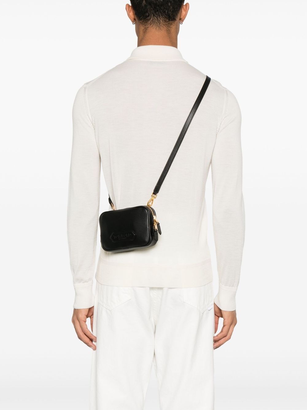 small leather messenger bag - 2