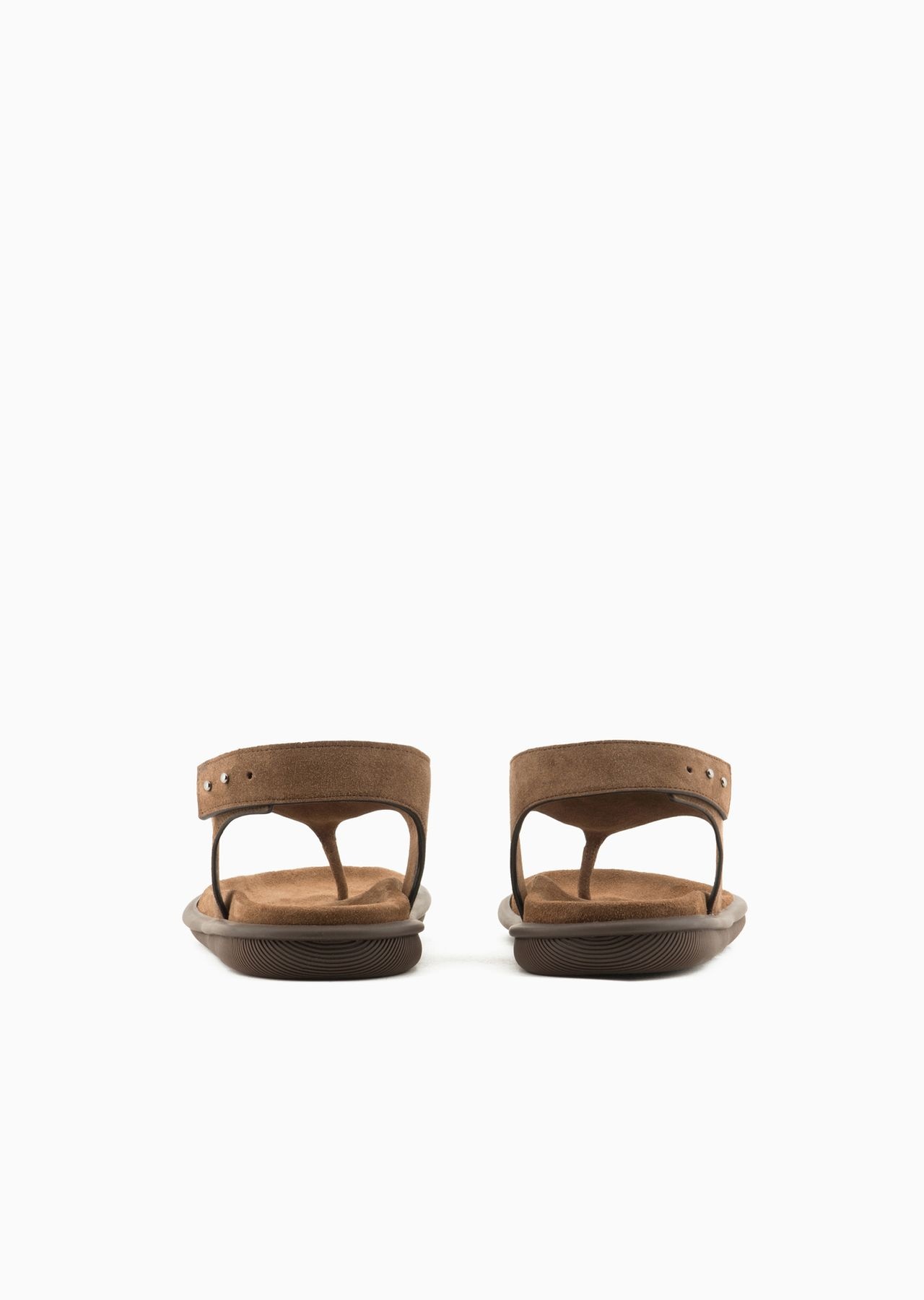 Suede thong sandals - 4