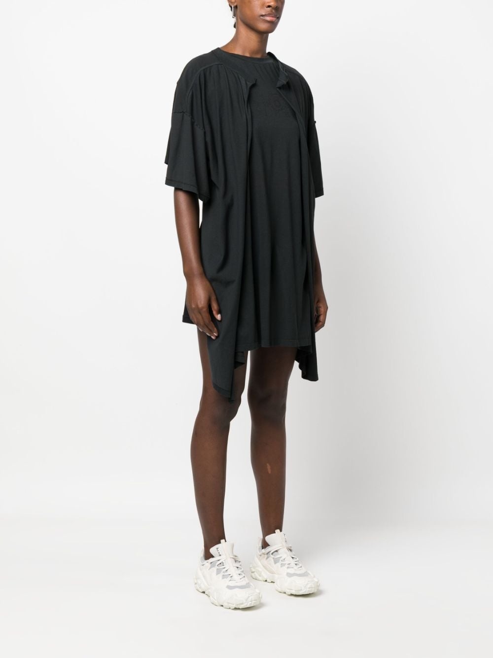 numbers-print cotton playsuit - 3