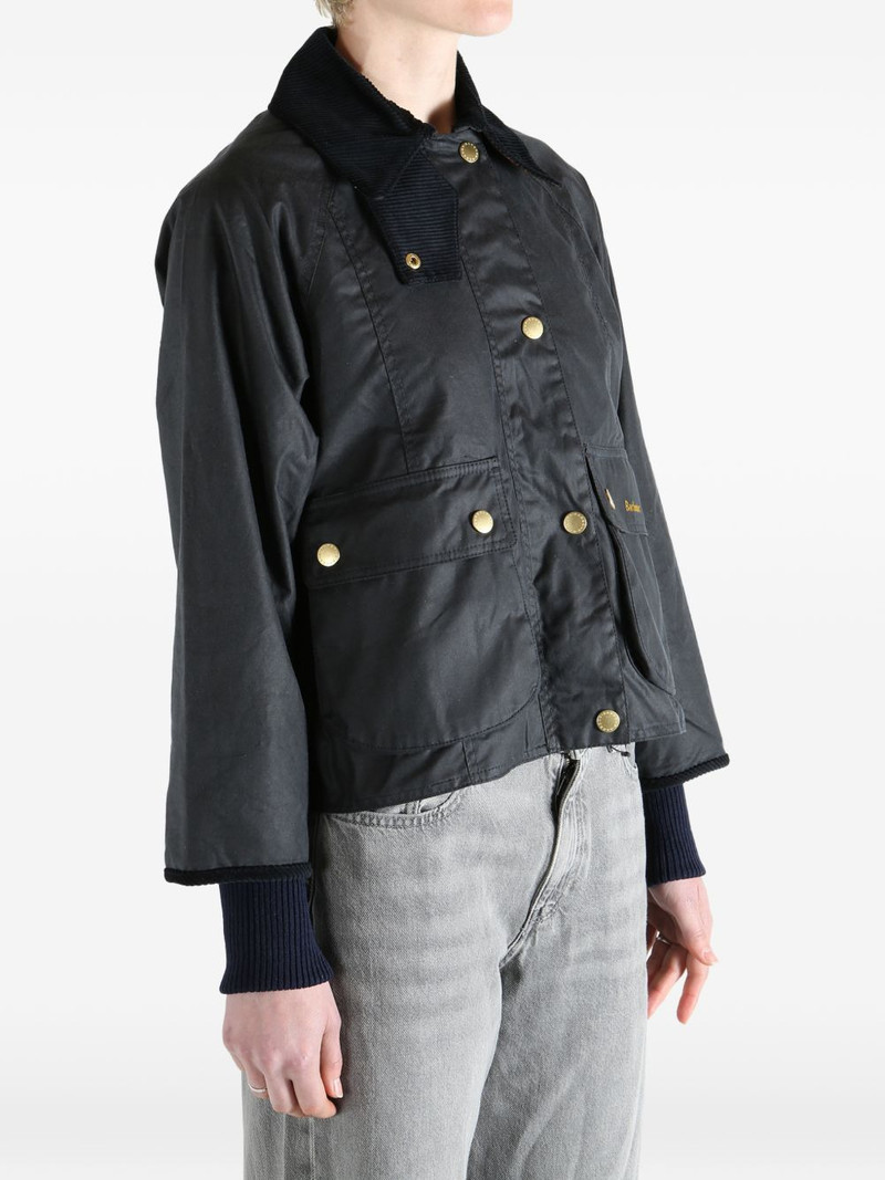 Beadnell corduroy-collar cropped jacket 3