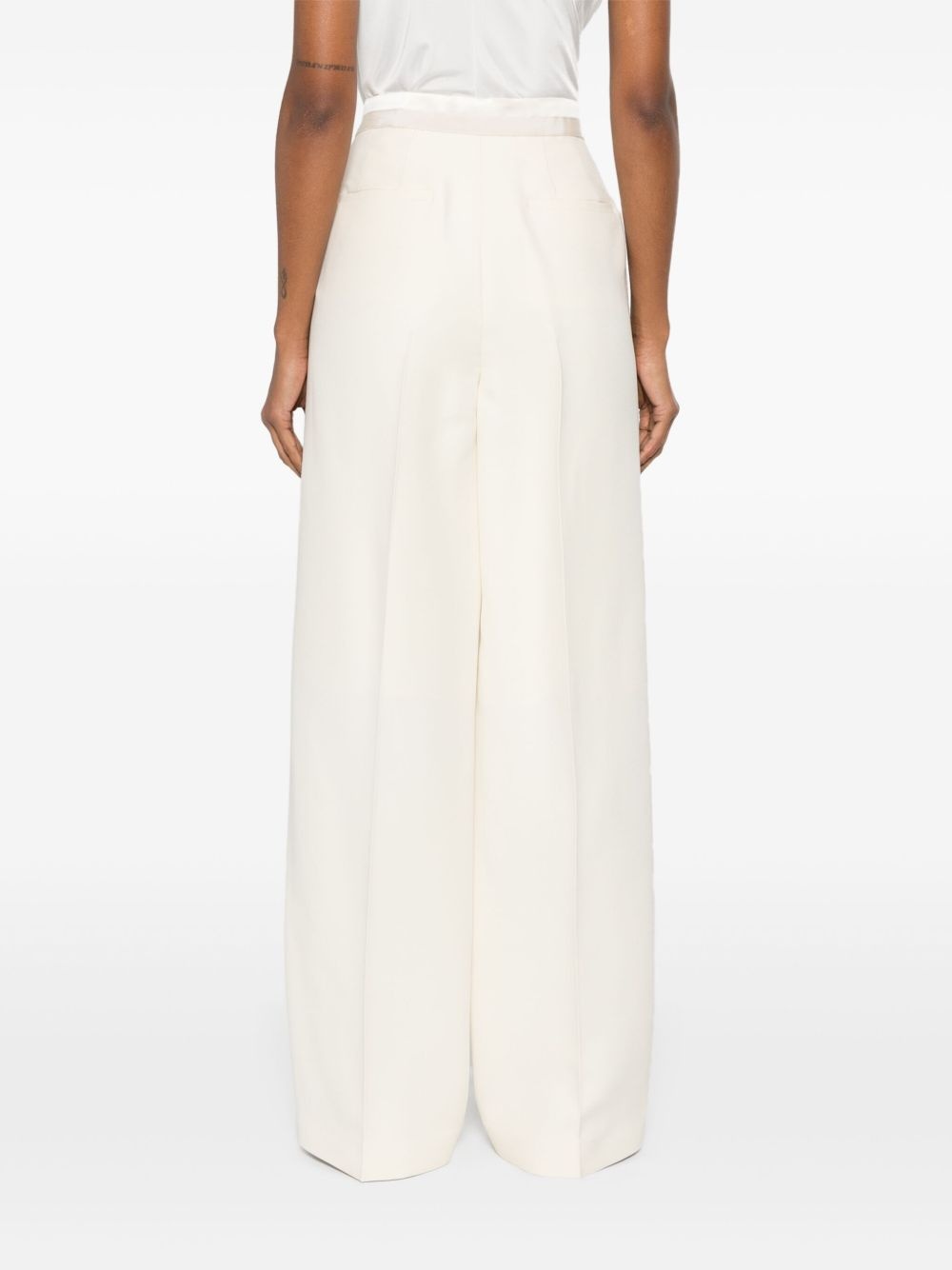 panelled wide-leg trousers - 4