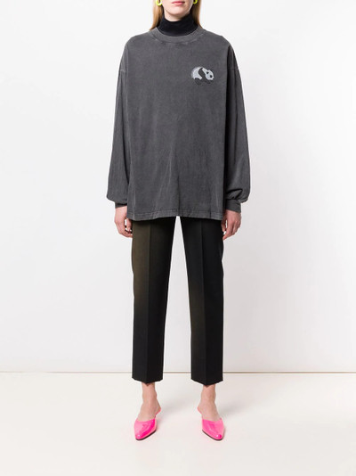 BALENCIAGA long sleeve panda T-shirt outlook