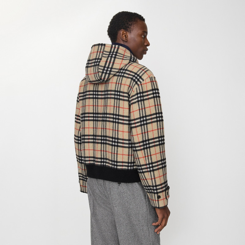 Reversible Wool Hooded Jacket 3