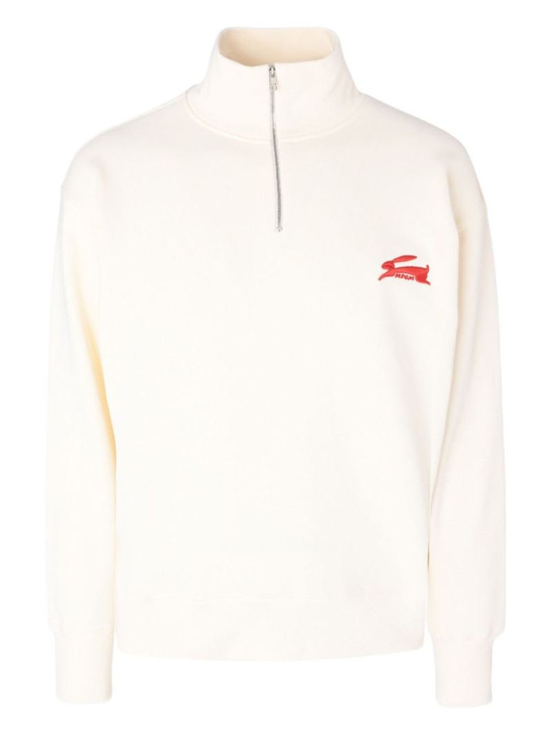 rabbit-detail zip sweater 1