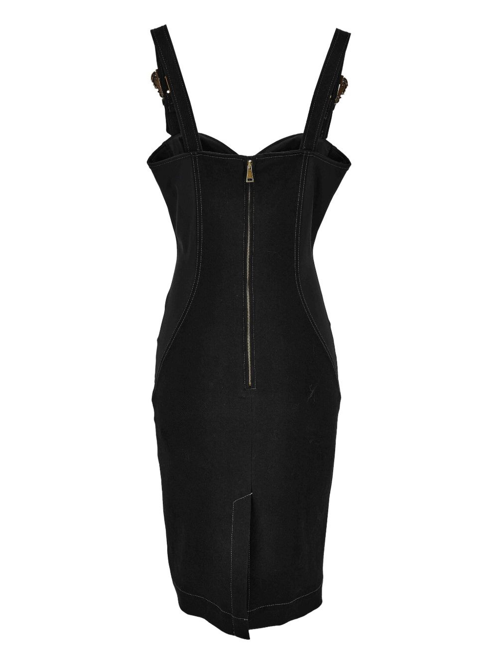 buckle-embellished seam-detail dress - 2