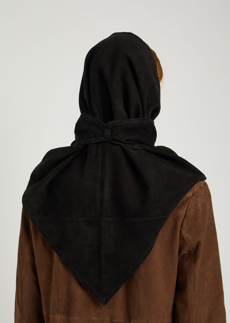 NOUR HAMMOUR Nour Hammour Suede Head Scarf outlook