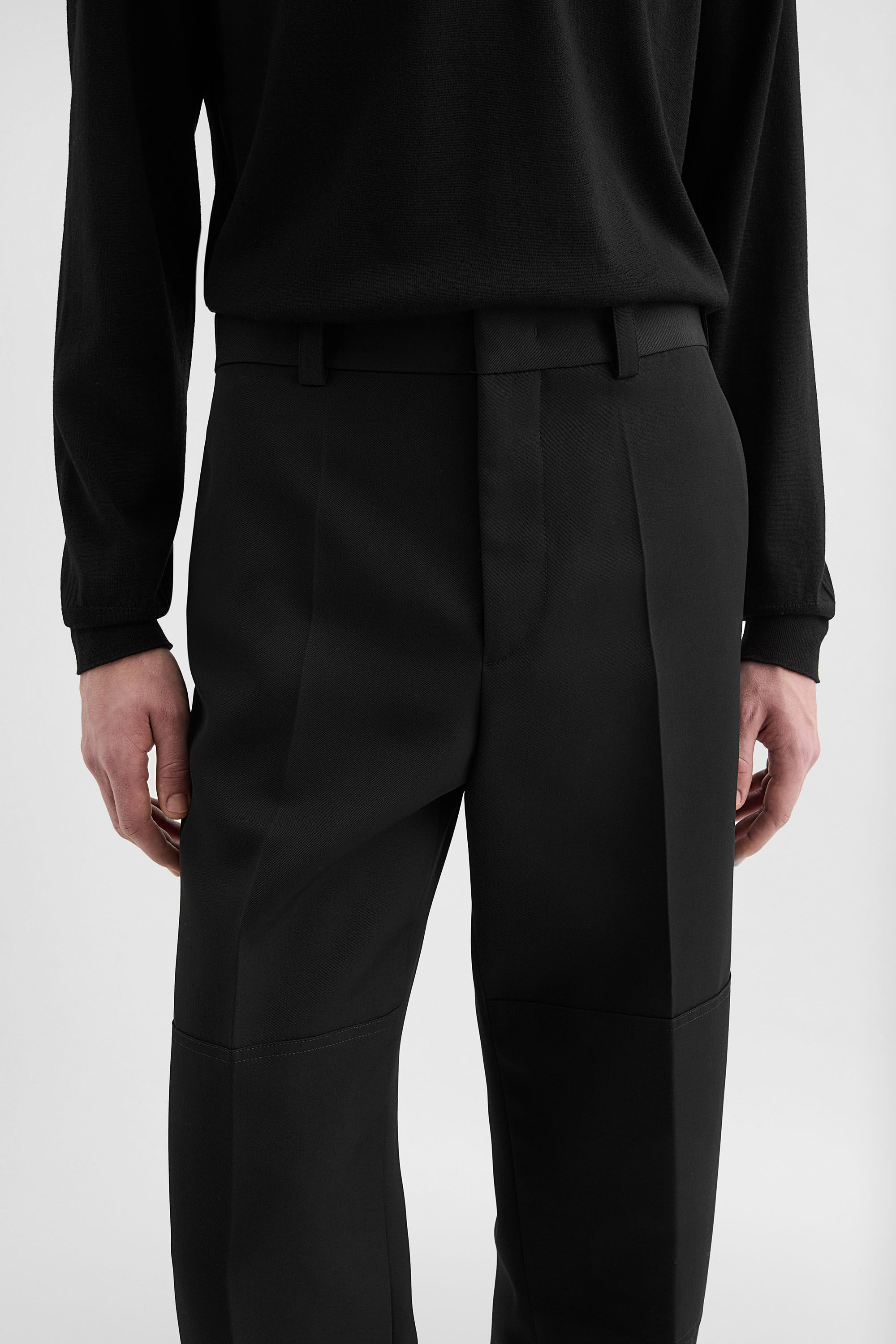 Wool Gabardine Trousers - 3