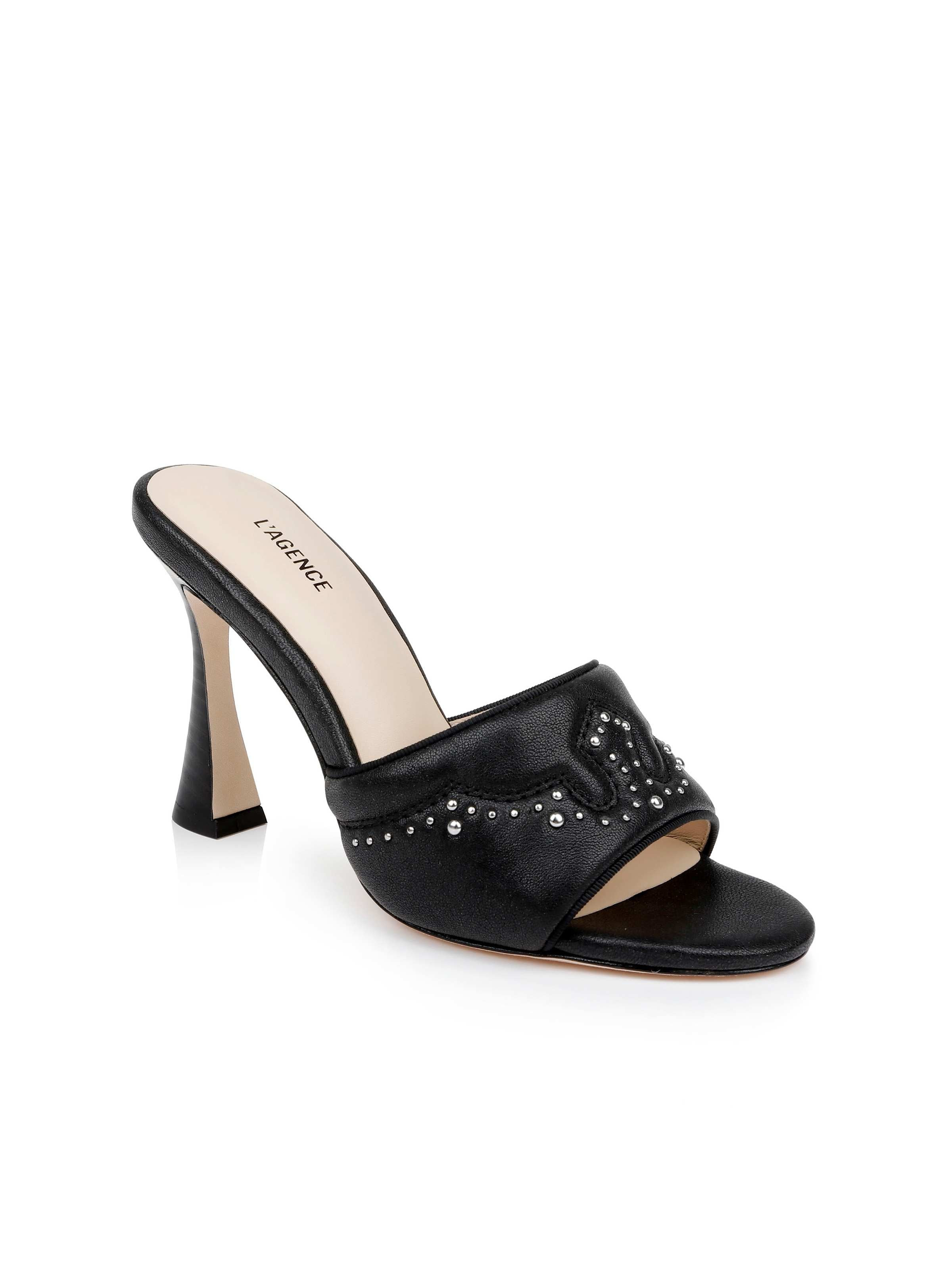 Lille Leather Open-Toe Mule - 2