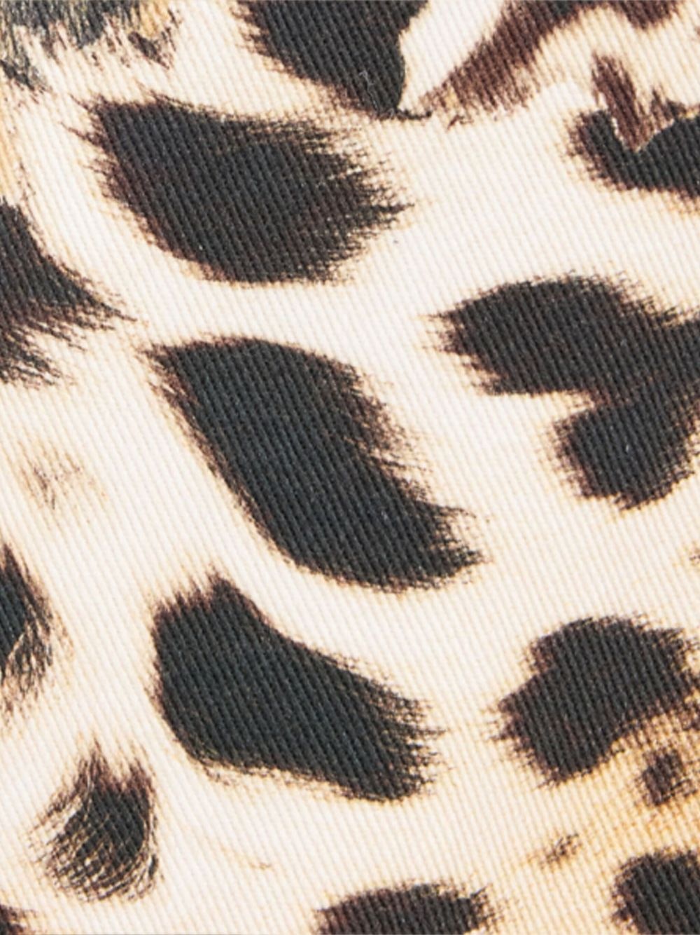 leopard-print flared jeans - 7