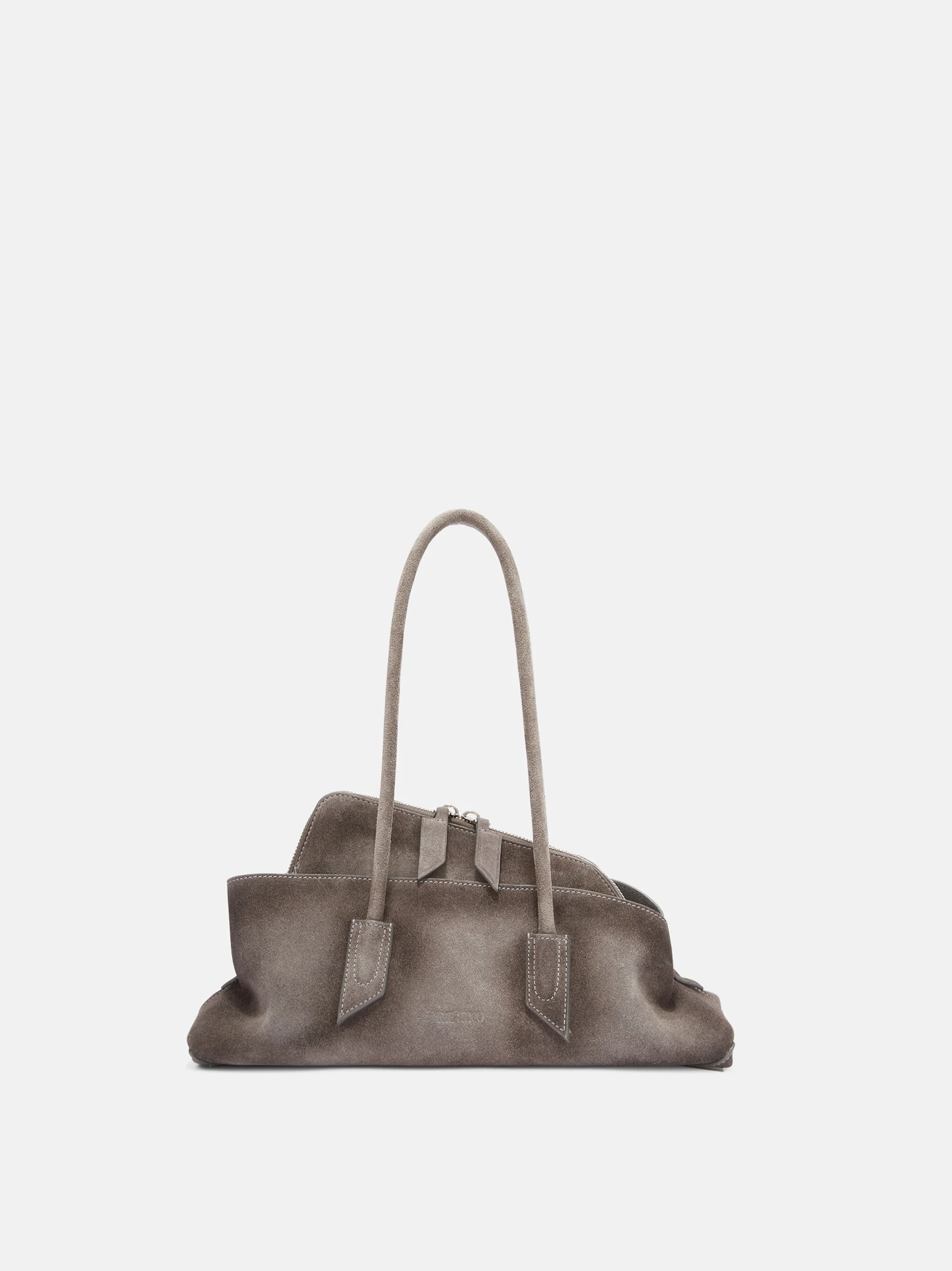 ''LA PASSEGGIATA SMALL'' GREY TOP HANDLE - 1