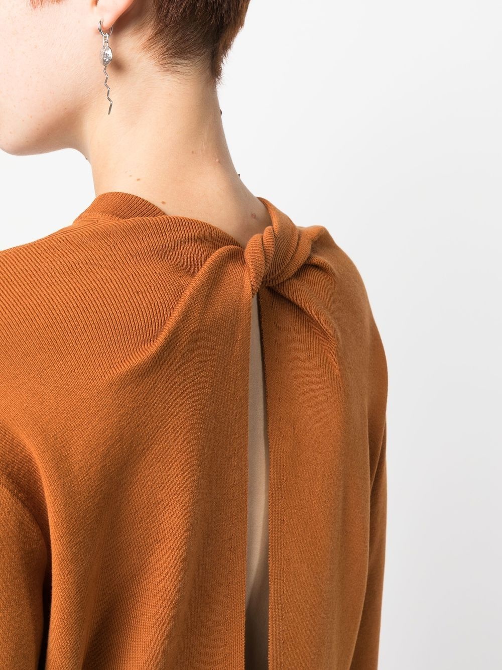 rear knot-detail jumper - 5