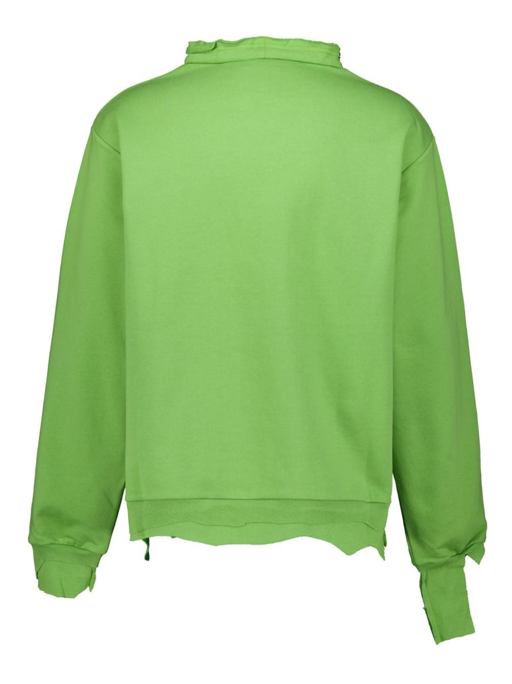 embroidered distressed sweatshirt - 2