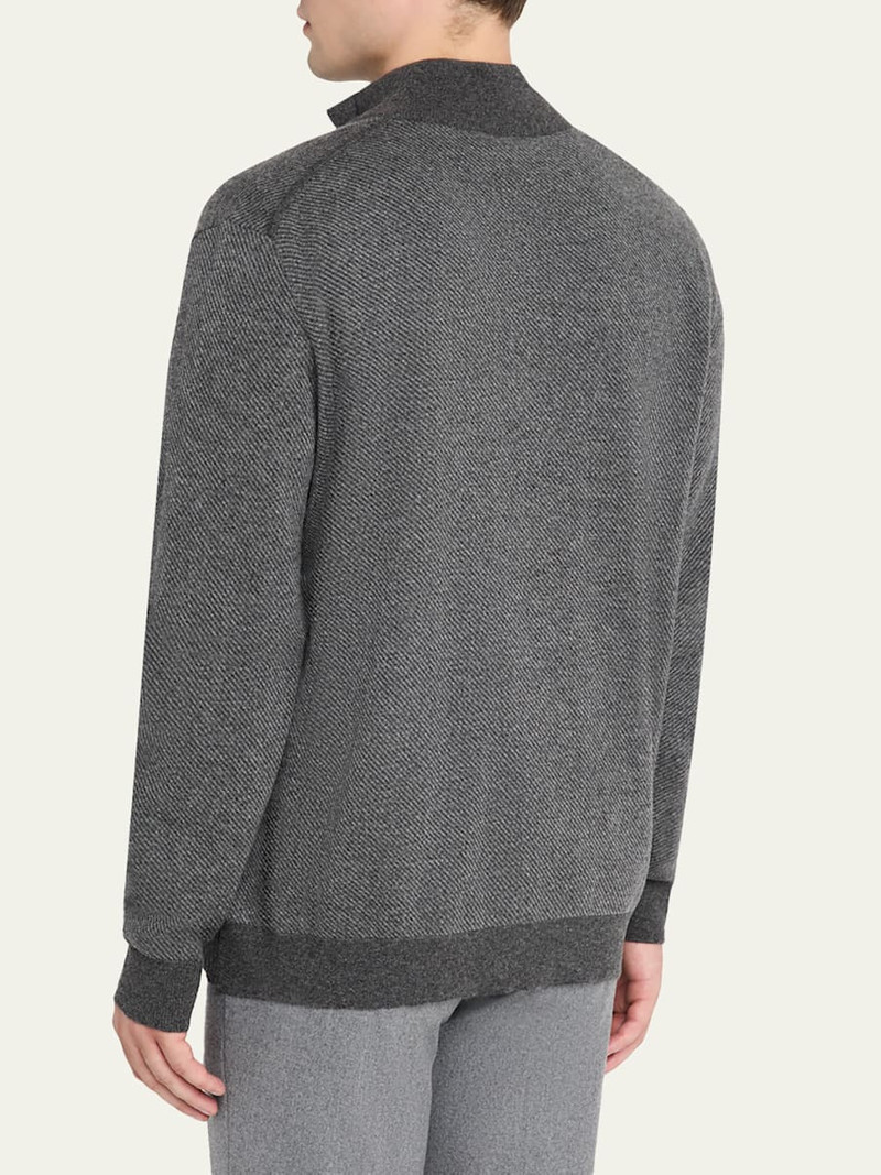 Loro Piana Men's Roadster Cashmere Quarter-Zip Sweater outlook