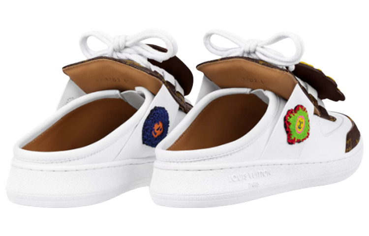 (WMNS) LOUIS VUITTON x YAYOI KUSAMA Mules 'White with Logo and Monogram' 1ABD7C - 4