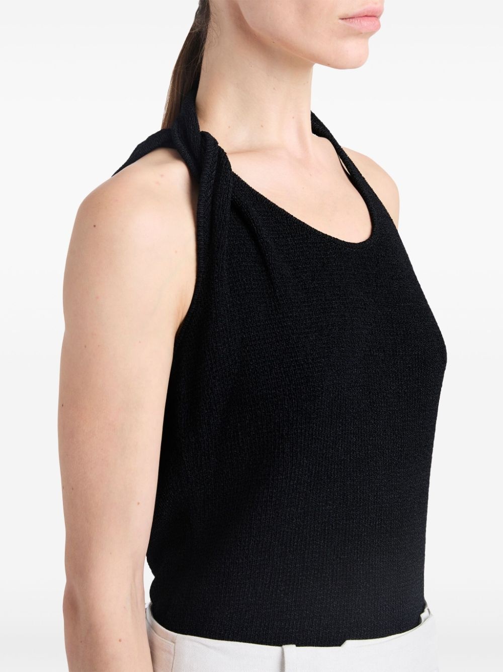 knitted halterneck top - 6