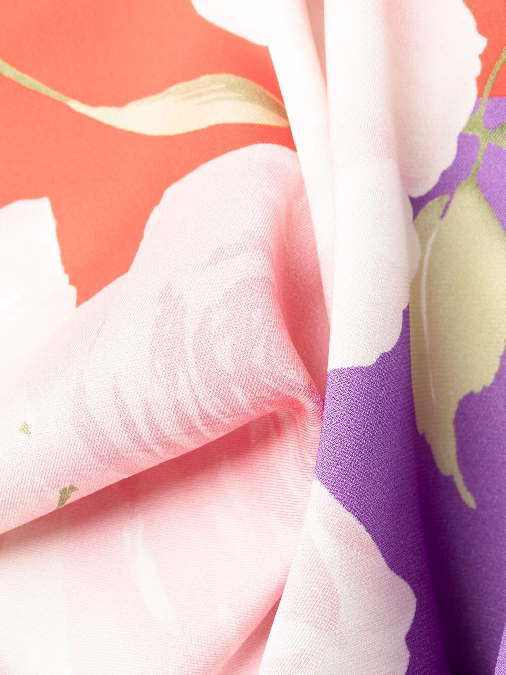 Flying Flowers print cape-sleeve minidress - 8