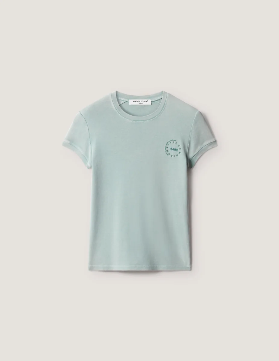 CIRCLE STAMP FADED FITTED TEE-SHIRT - 1