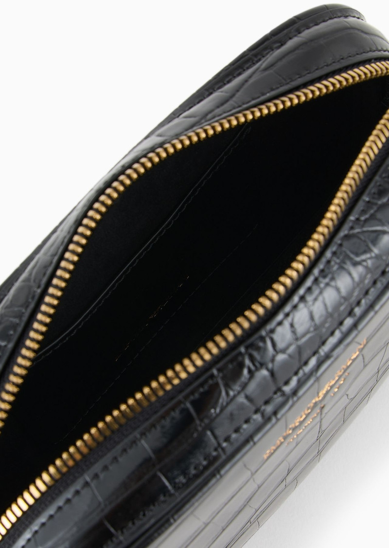 Mock croc camera case with shoulder strap 4