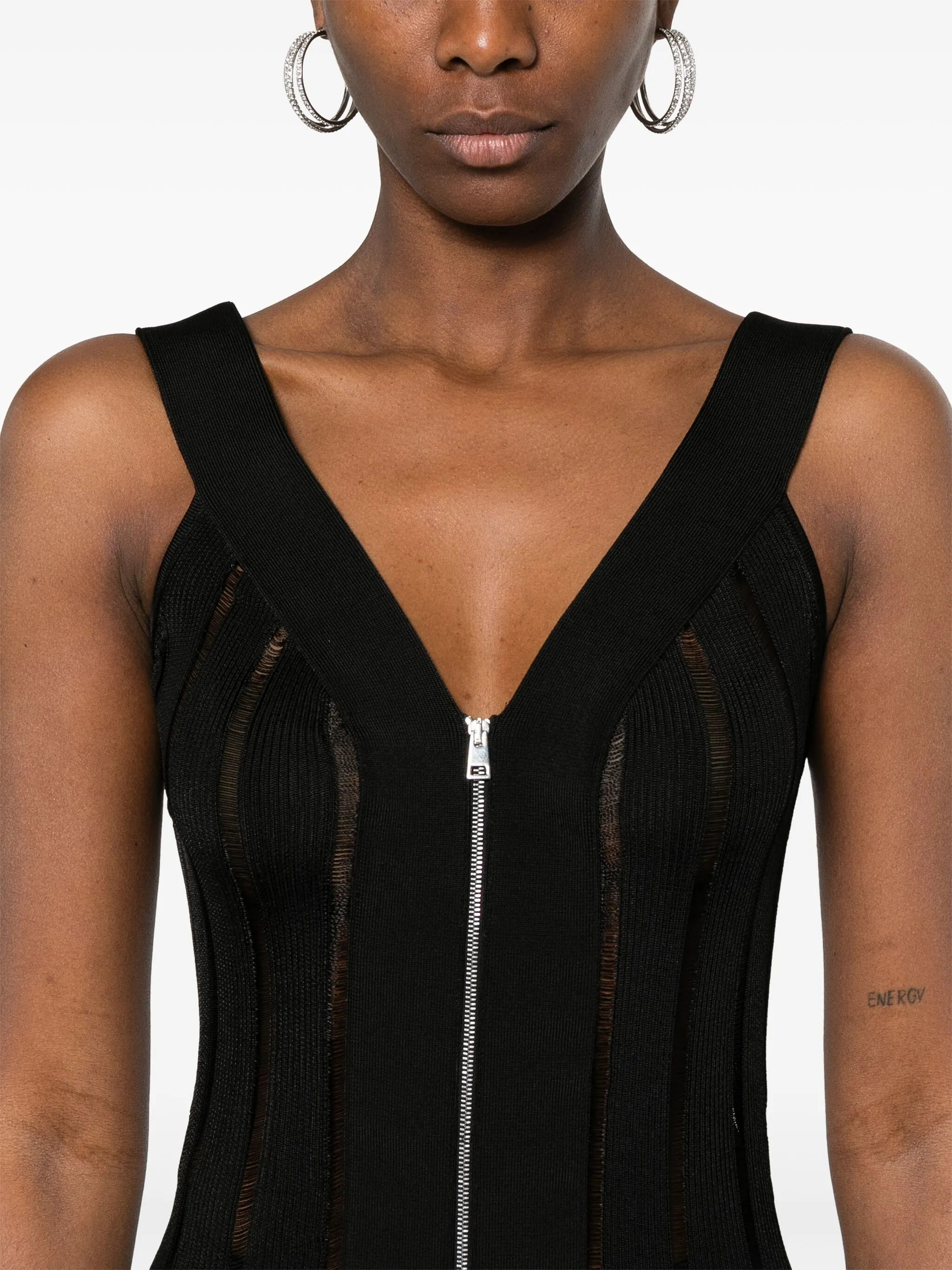 ribbed-knit maxi dress - 5