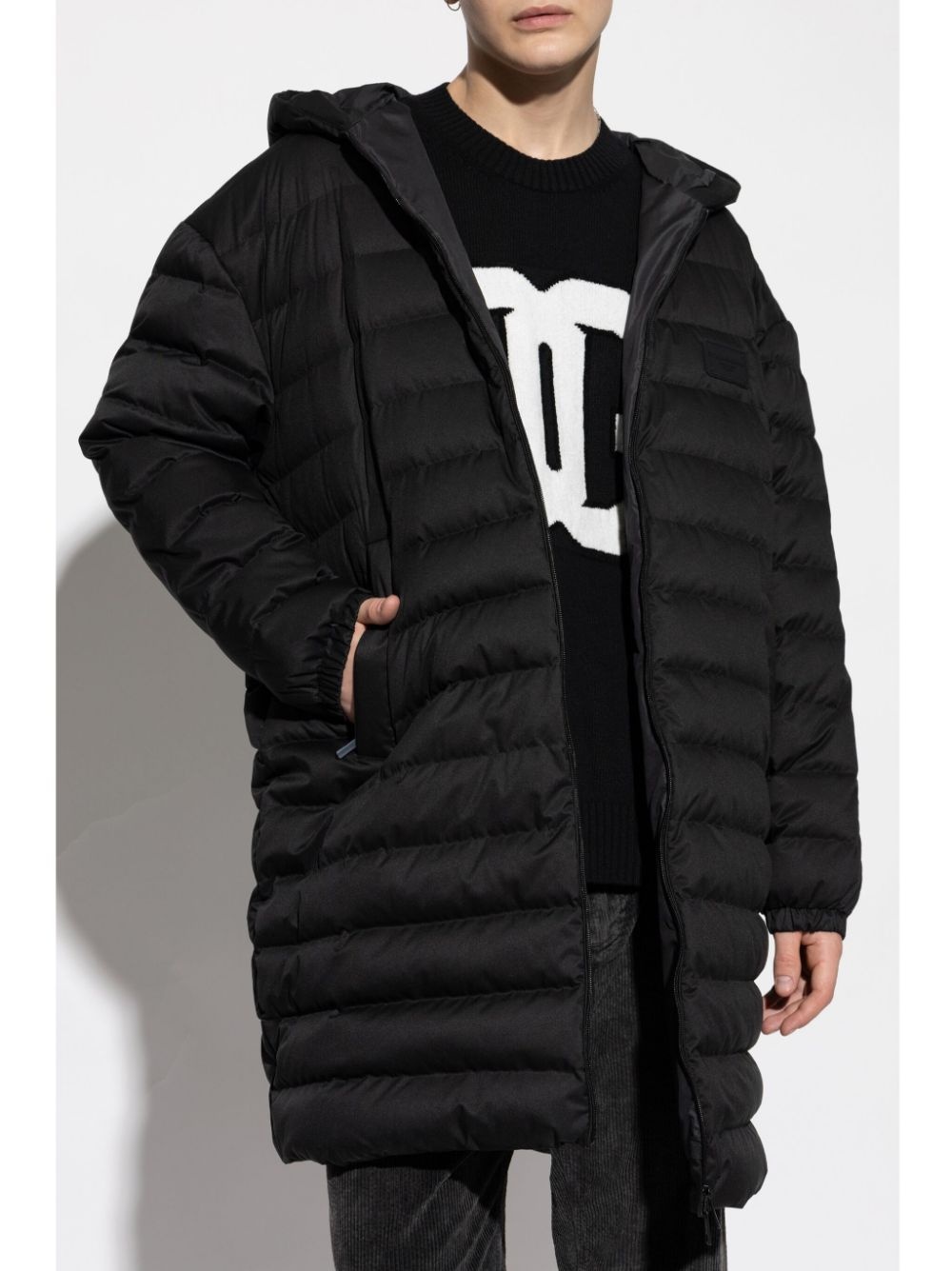 hooded padded coat - 3
