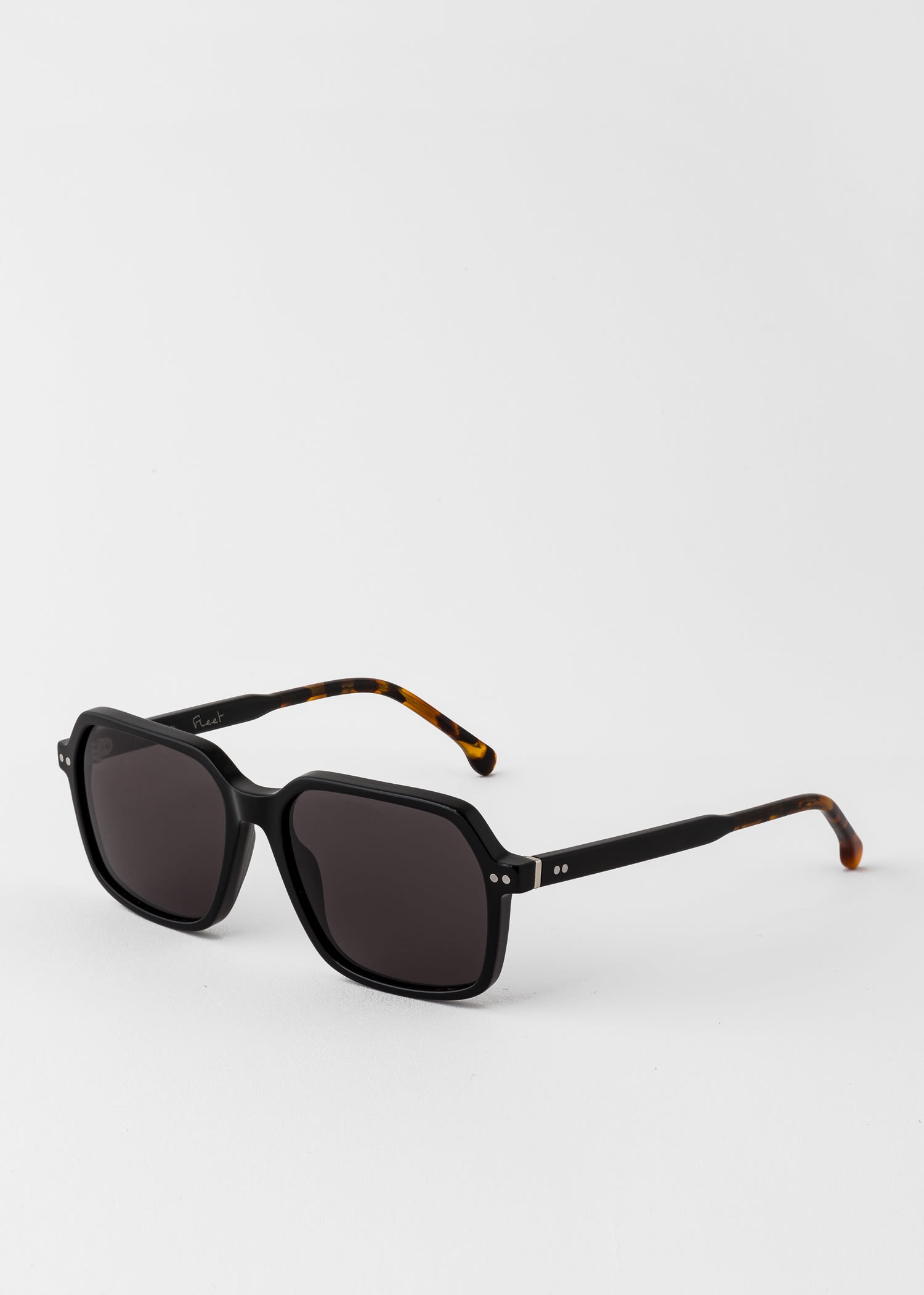 Havana Black 'Fleet' Sunglasses - 4