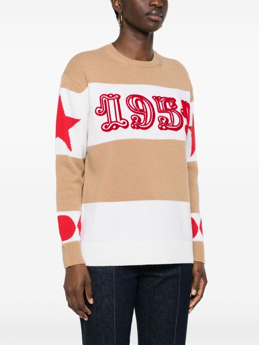 Dirce 1951-motif striped jumper - 3