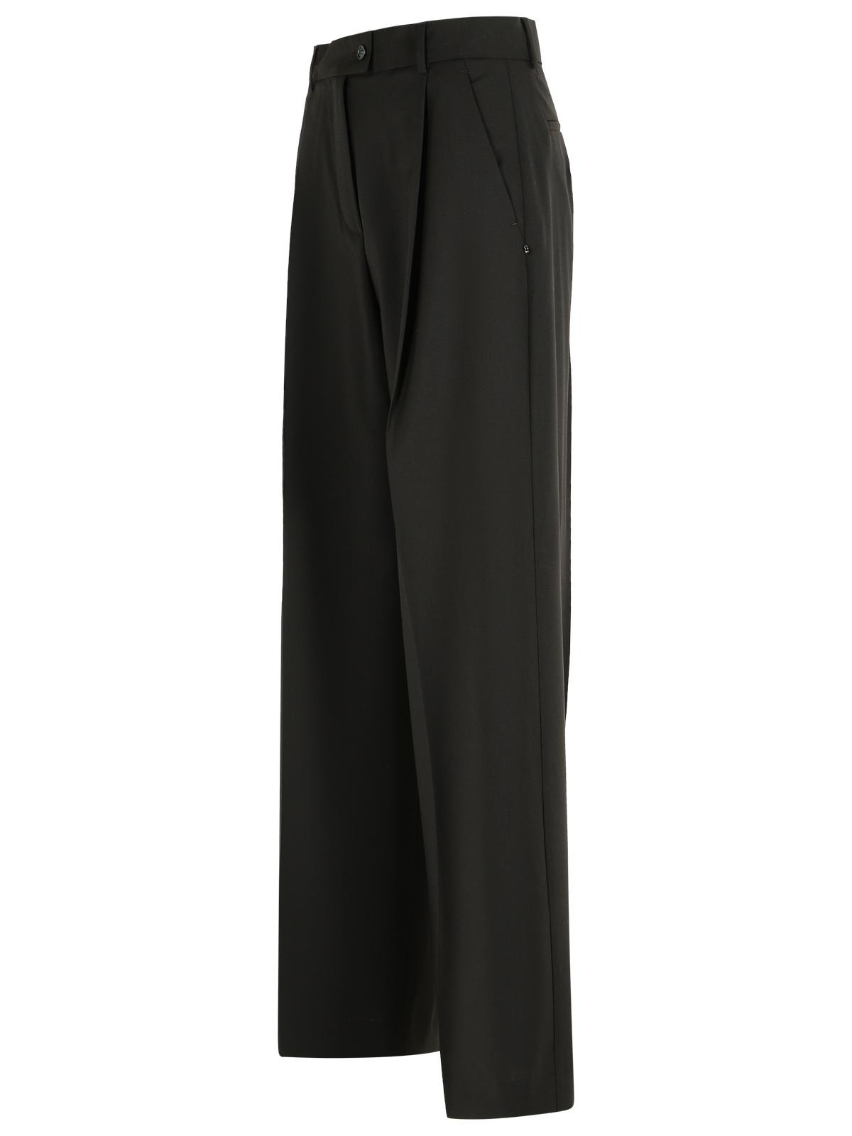 Sportmax 'Vela' Dark Brown Virgin Wool Pants Women - 2