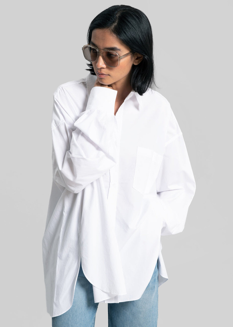 Kat Soft Oversized Shirt - White 5