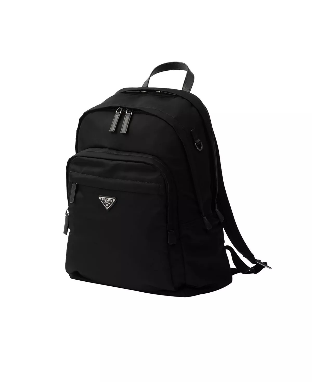 Re-Nylon and Saffiano Leather Backpack - 3
