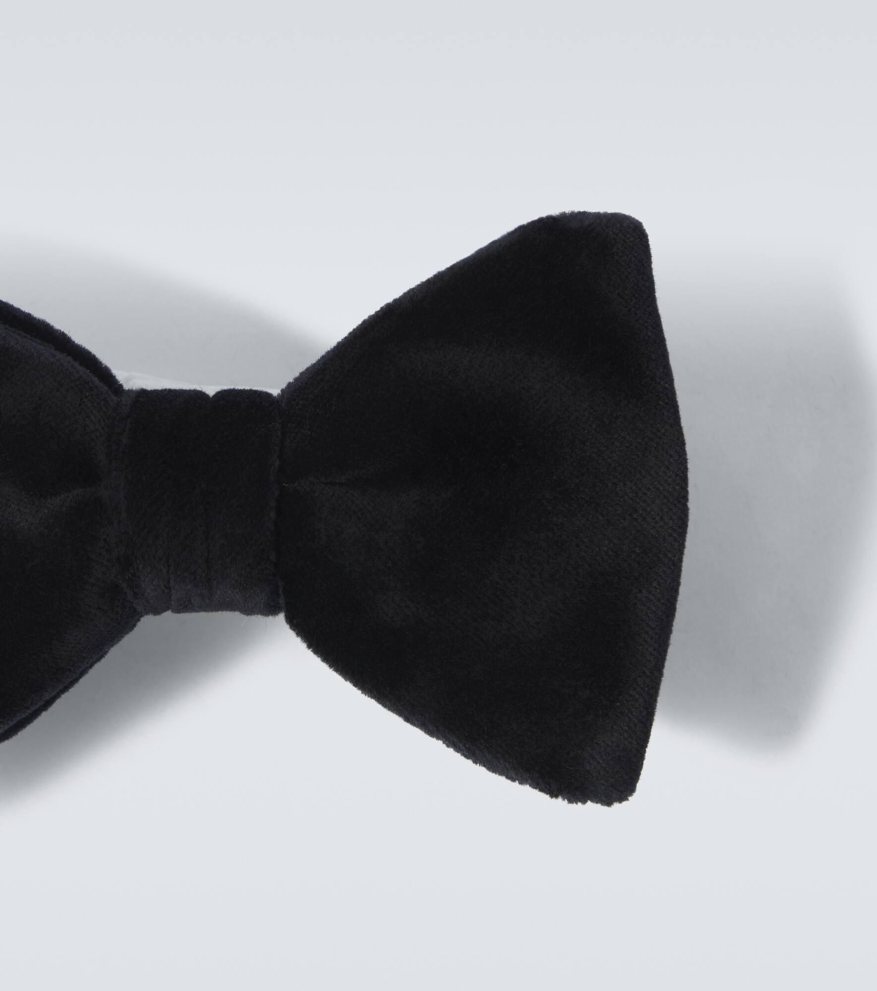 Cotton velvet bow tie - 5